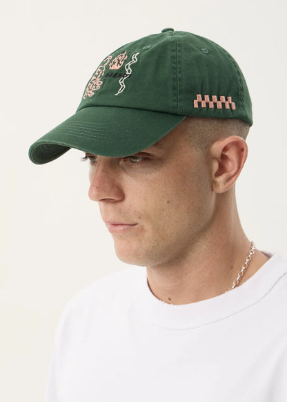 AFENDS Unisex Real Life - Six Panel Cap - Pine