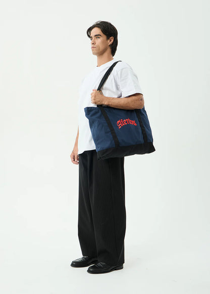 AFENDS Mens Hq - Tote Bag - Navy