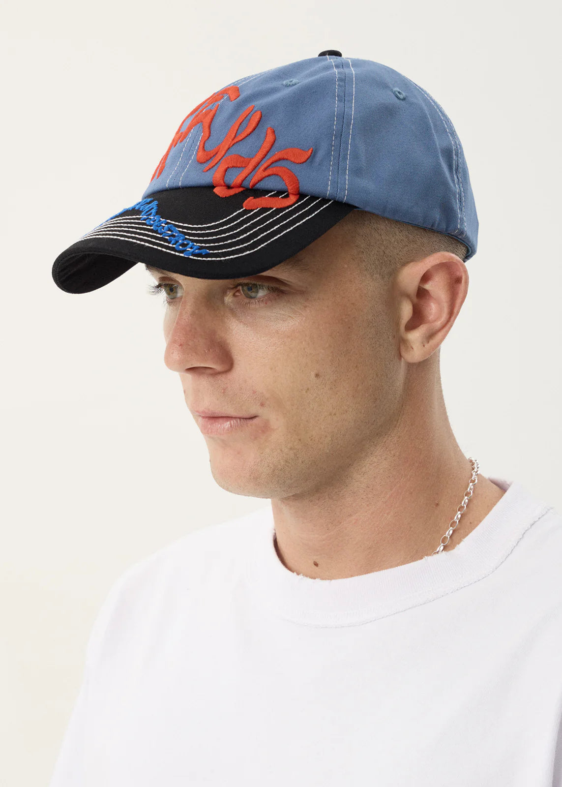 AFENDS Unisex Consider - Six Panel Cap - Slate Blue