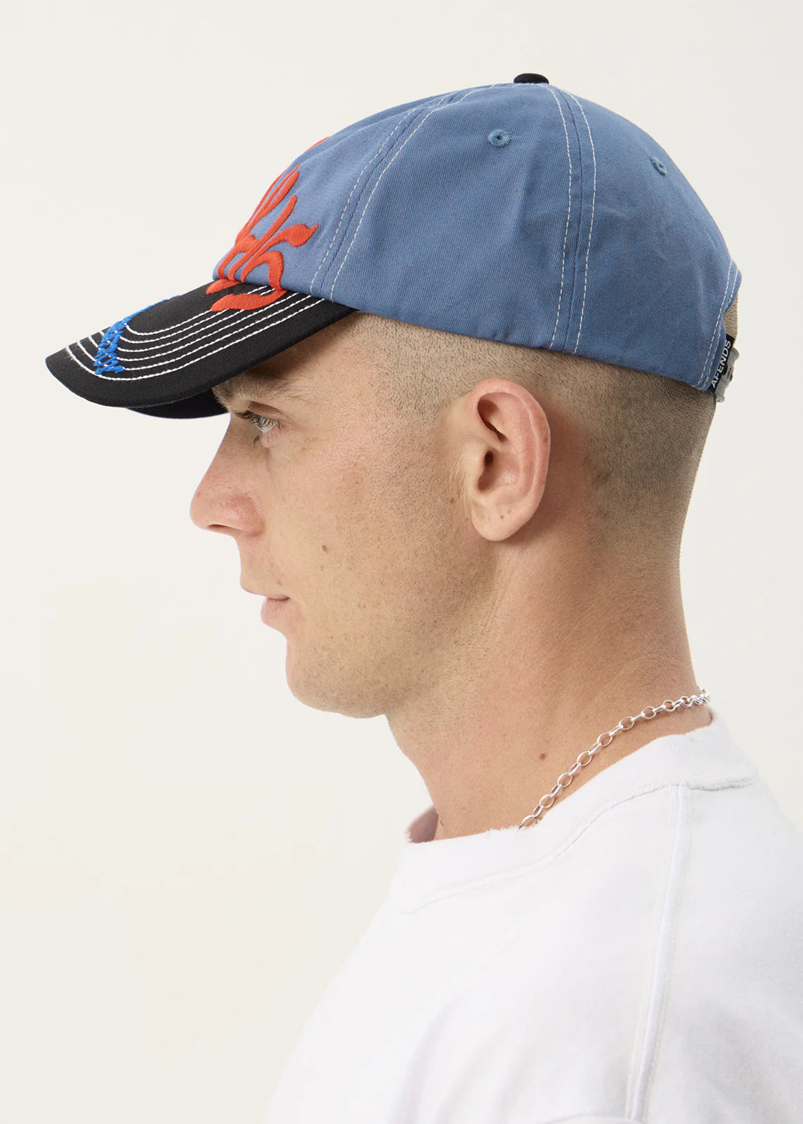 AFENDS Unisex Consider - Six Panel Cap - Slate Blue