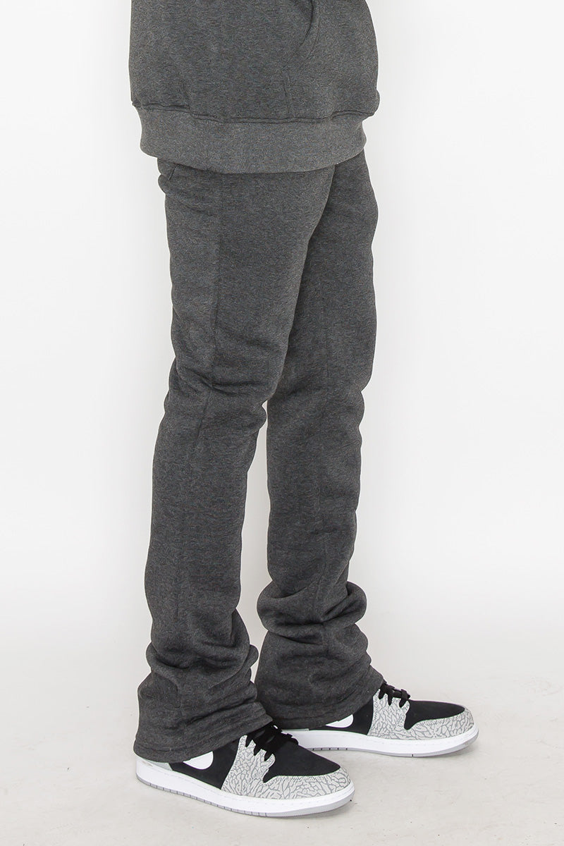 Flare Stacked Fleece Pants