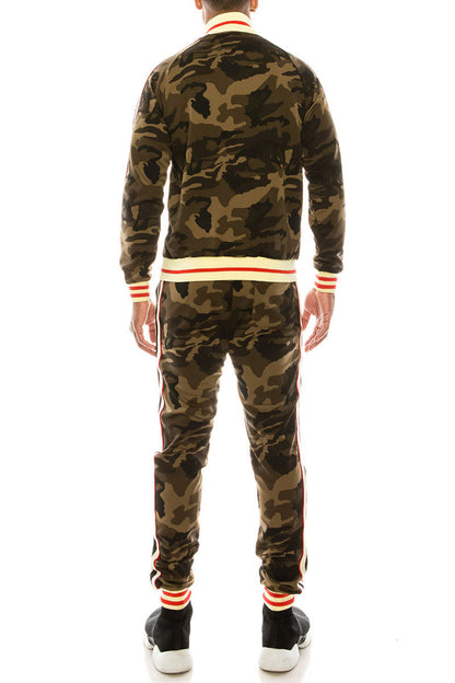 Side Stripe Track Suit - Camo