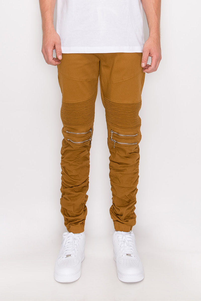 Twill Stacked Jogger Pants