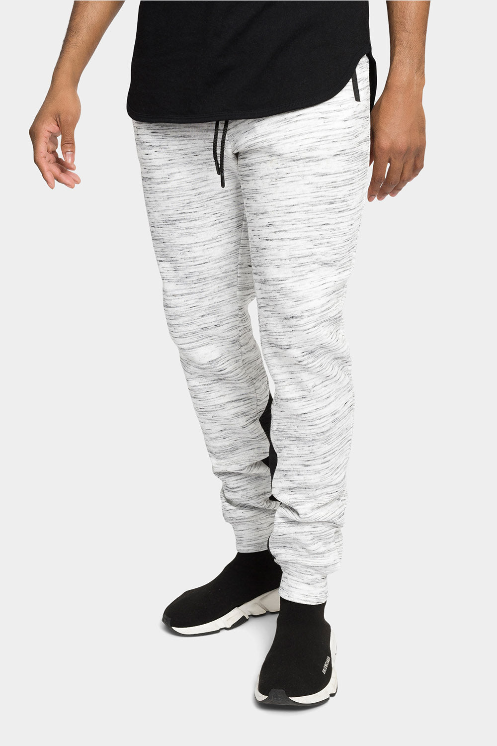 Heathered Cuffed Jogger Sweatpants
