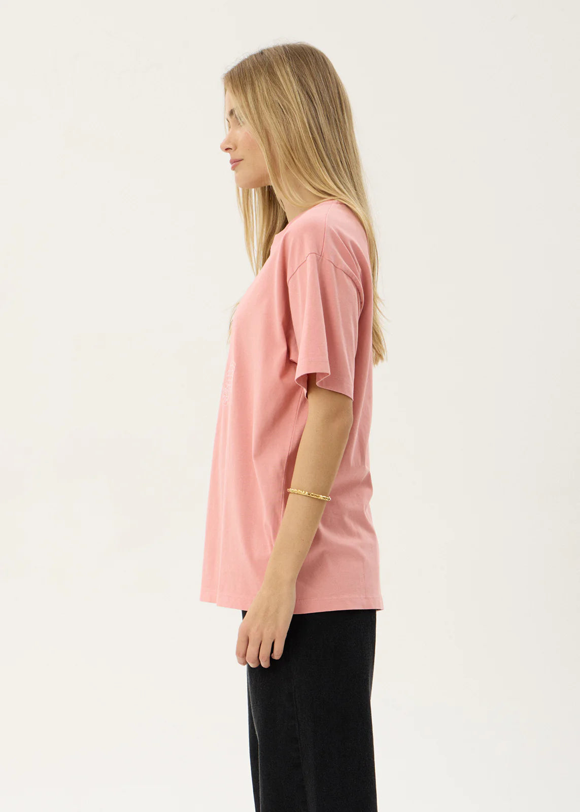 AFENDS Womens Unbound - Oversized Tee - Dusty Pink