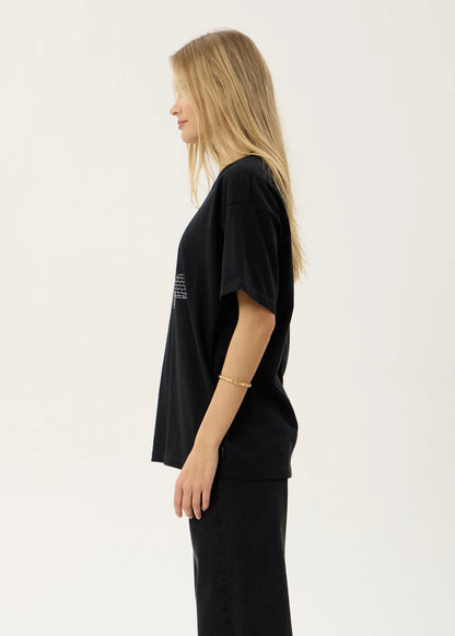 AFENDS Womens Unbound - Oversized Tee - Black