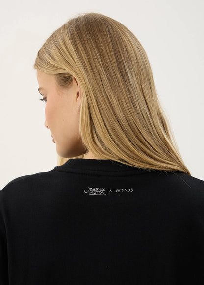AFENDS Womens Unbound - Oversized Tee - Black