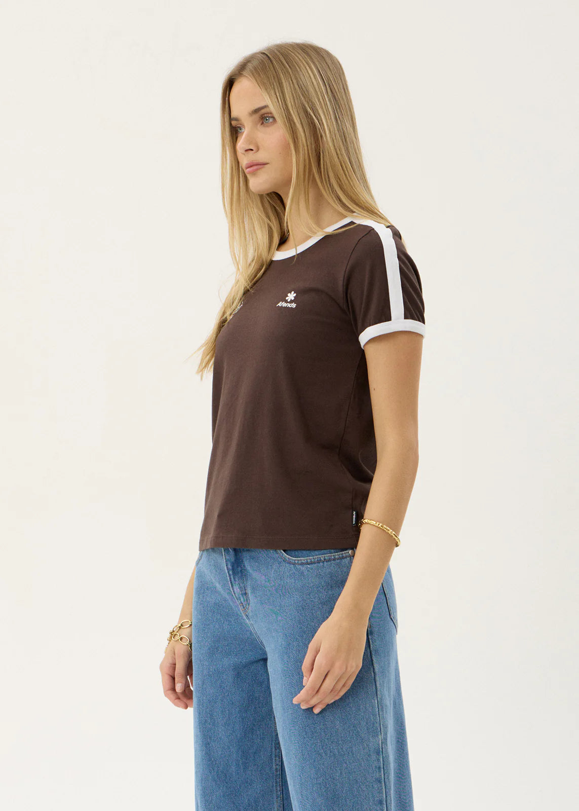 AFENDS Womens Hellbound - Raglan Tee - Coffee