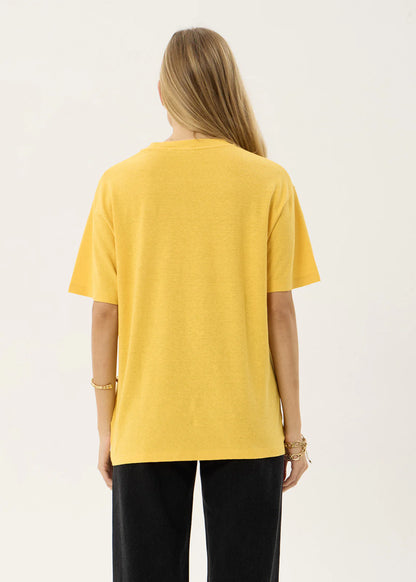 AFENDS Womens Holly - Oversized Tee - Mango