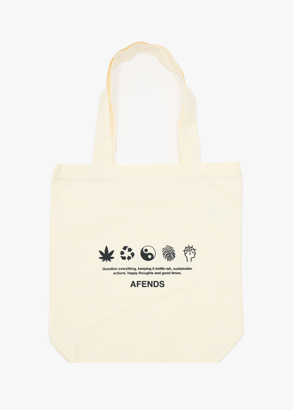 AFENDS Unisex Mission - Tote Bag - Natural