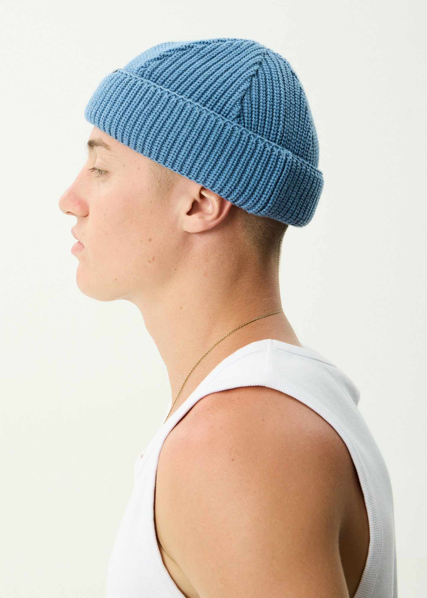 AFENDS Unisex Thc - Wharfie Beanie - Slate Blue