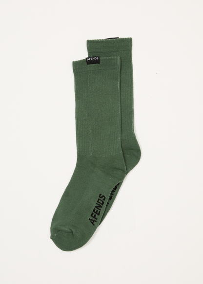 AFENDS Mens Everyday - Socks One Pack - Sycamore