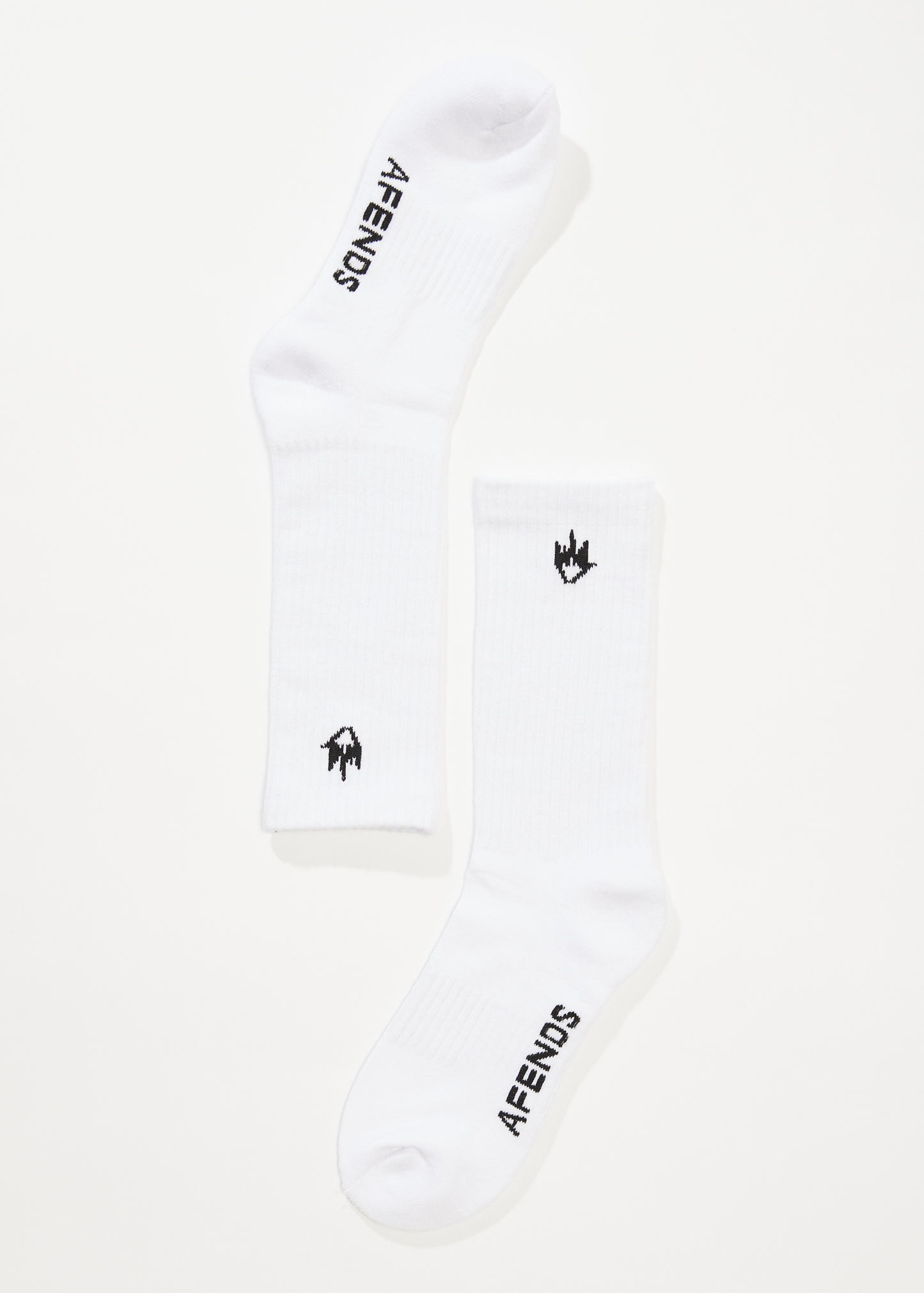 AFENDS Mens Flame - Socks Three Pack - White