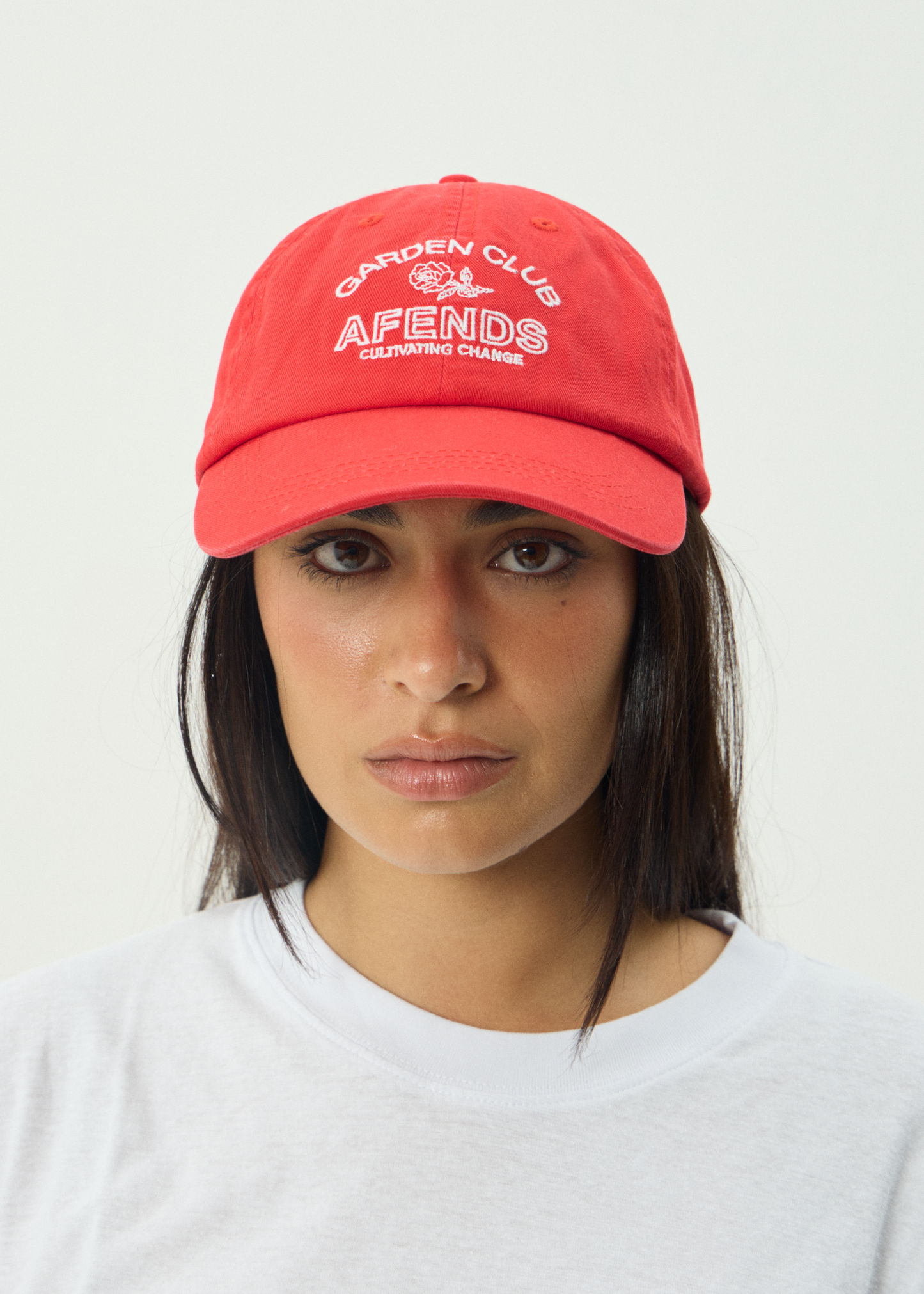 AFENDS Womens Cultivate - Panelled Cap - Tomato