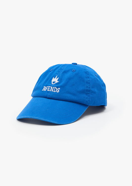 AFENDS Mens Burnin - Six Panel Cap - Washed Marina