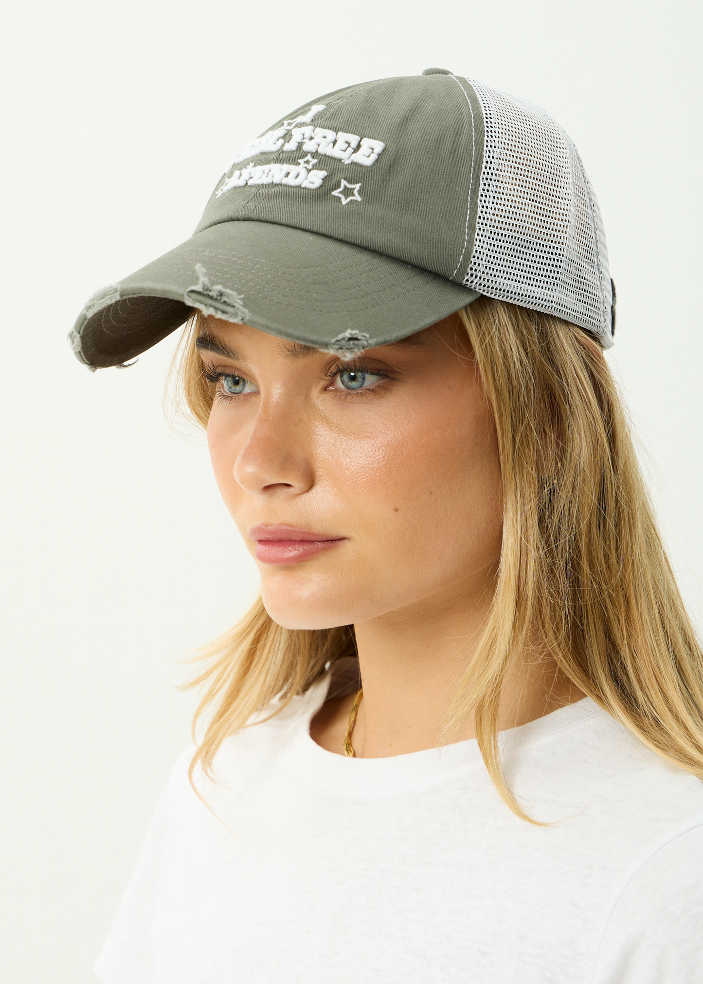 AFENDS Mens Sonoran - Six Panel Mesh Cap - Sycamore