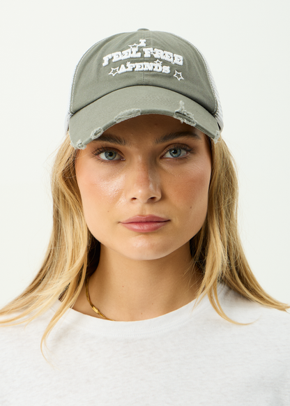 AFENDS Mens Sonoran - Six Panel Mesh Cap - Sycamore