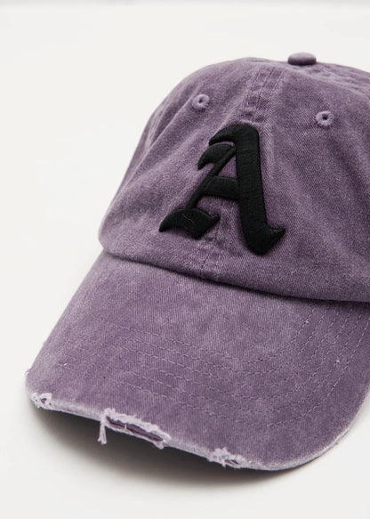 AFENDS Mens Ayy - Six Panel Cap - Vintage Aubergine