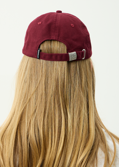 AFENDS Womens Wonders - Panelled Cap - Burgundy