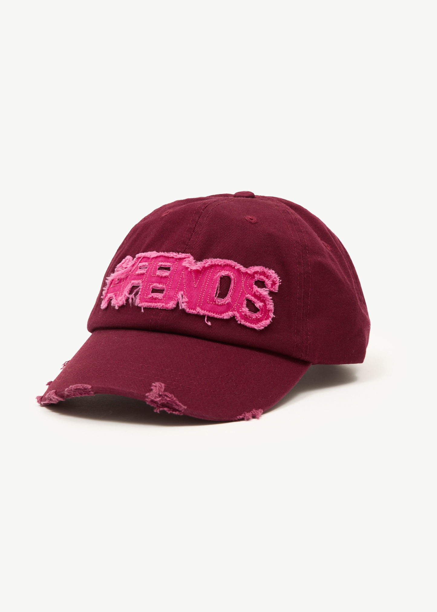 AFENDS Womens Wonders - Panelled Cap - Burgundy