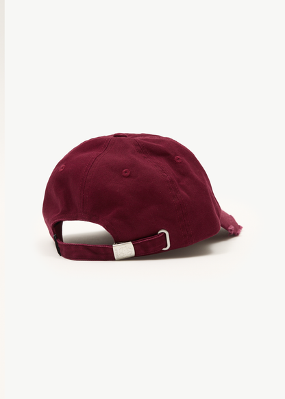 AFENDS Womens Wonders - Panelled Cap - Burgundy