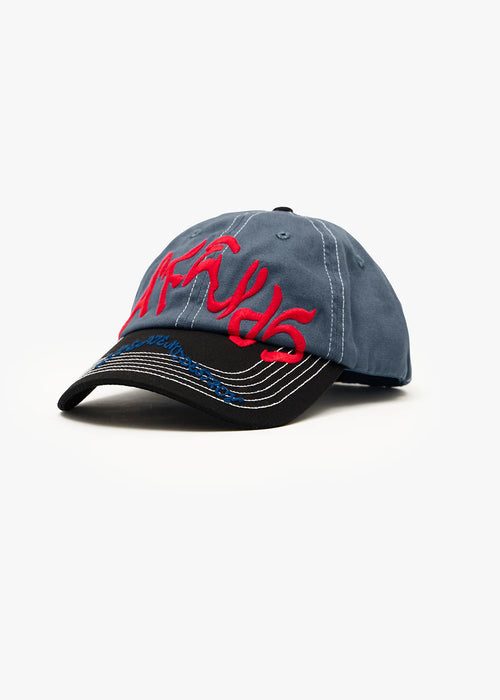 AFENDS Unisex Consider - Six Panel Cap - Slate Blue