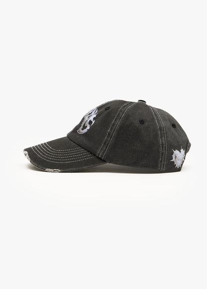 AFENDS Unisex Scorpius - Six Panel Cap - Stone Black