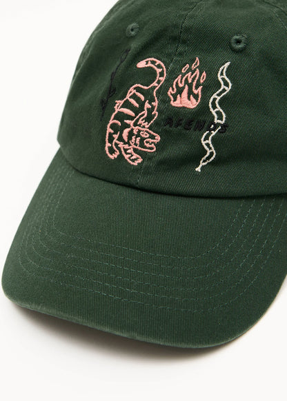 AFENDS Unisex Real Life - Six Panel Cap - Pine