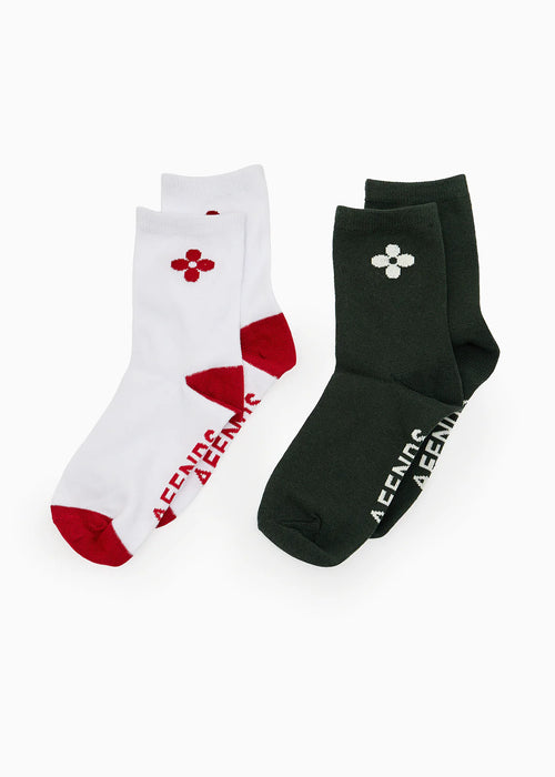AFENDS Unisex Flora - Two Pack Socks - Multi