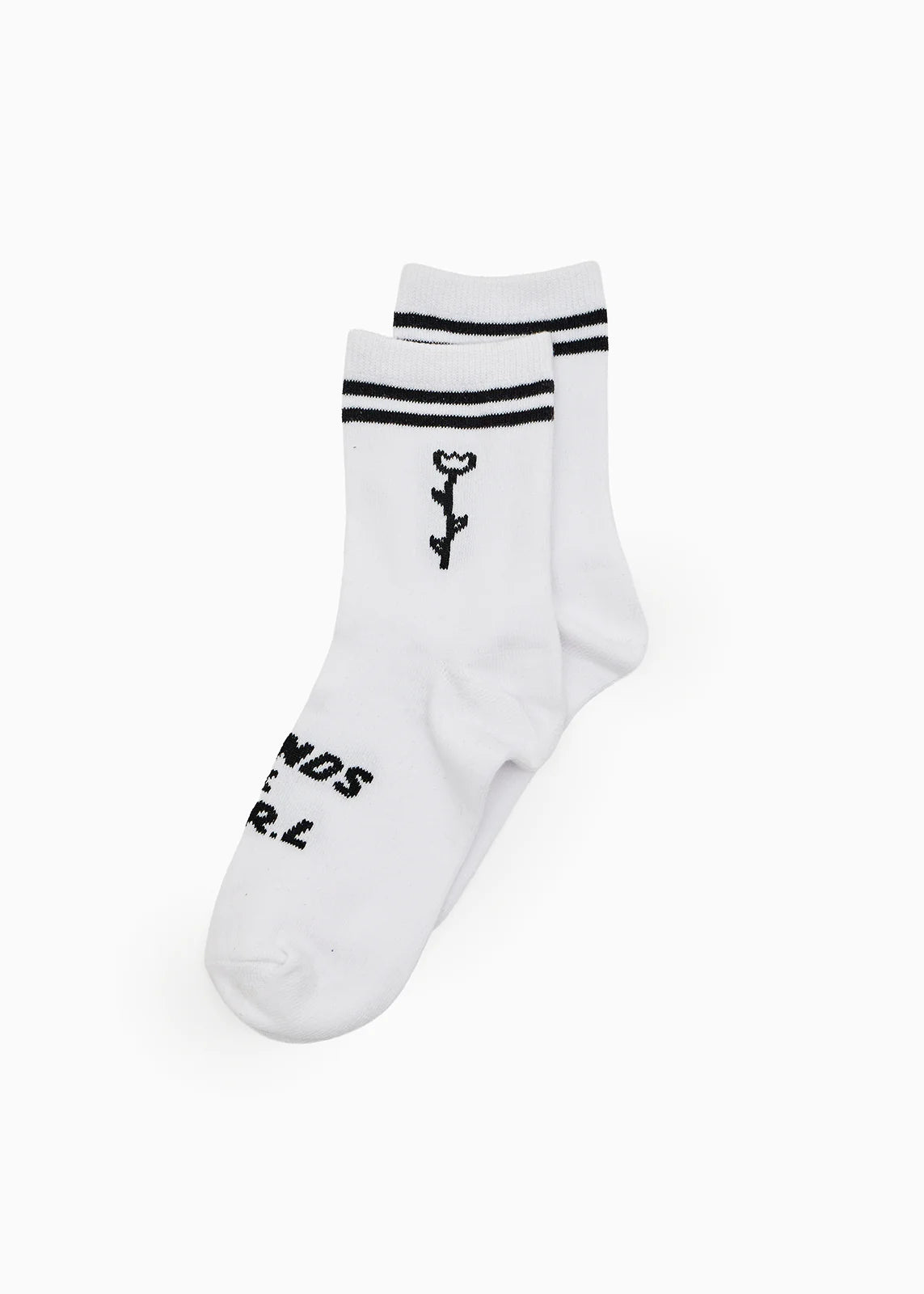 AFENDS Unisex Double Vision - Two Pack Socks - Black / White