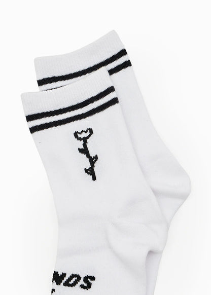 AFENDS Unisex Double Vision - Two Pack Socks - Black / White