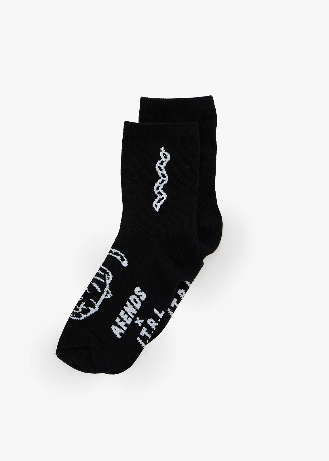 AFENDS Unisex Double Vision - Two Pack Socks - Black / White