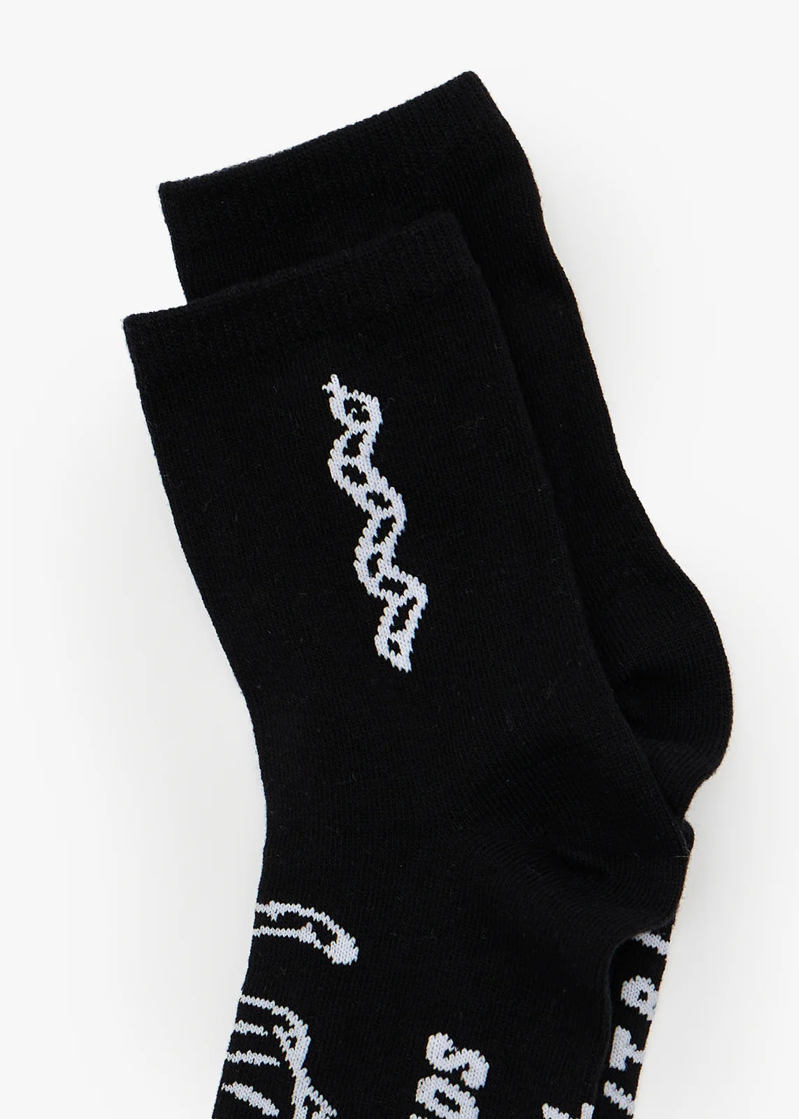 AFENDS Unisex Double Vision - Two Pack Socks - Black / White