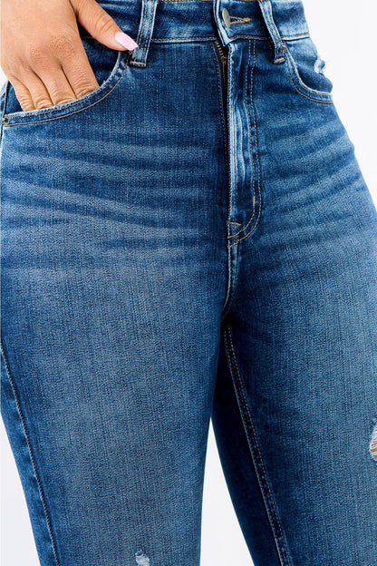 Women's Essential High Rise Distressed Skinny Jeans