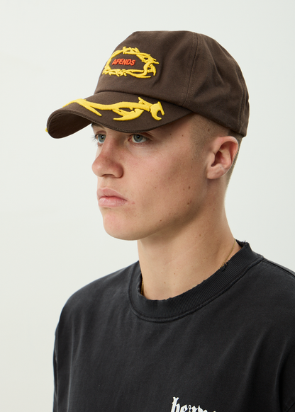 AFENDS Mens Rocked - Five Panel Cap - Coffee