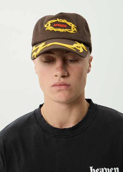 AFENDS Mens Rocked - Five Panel Cap - Coffee