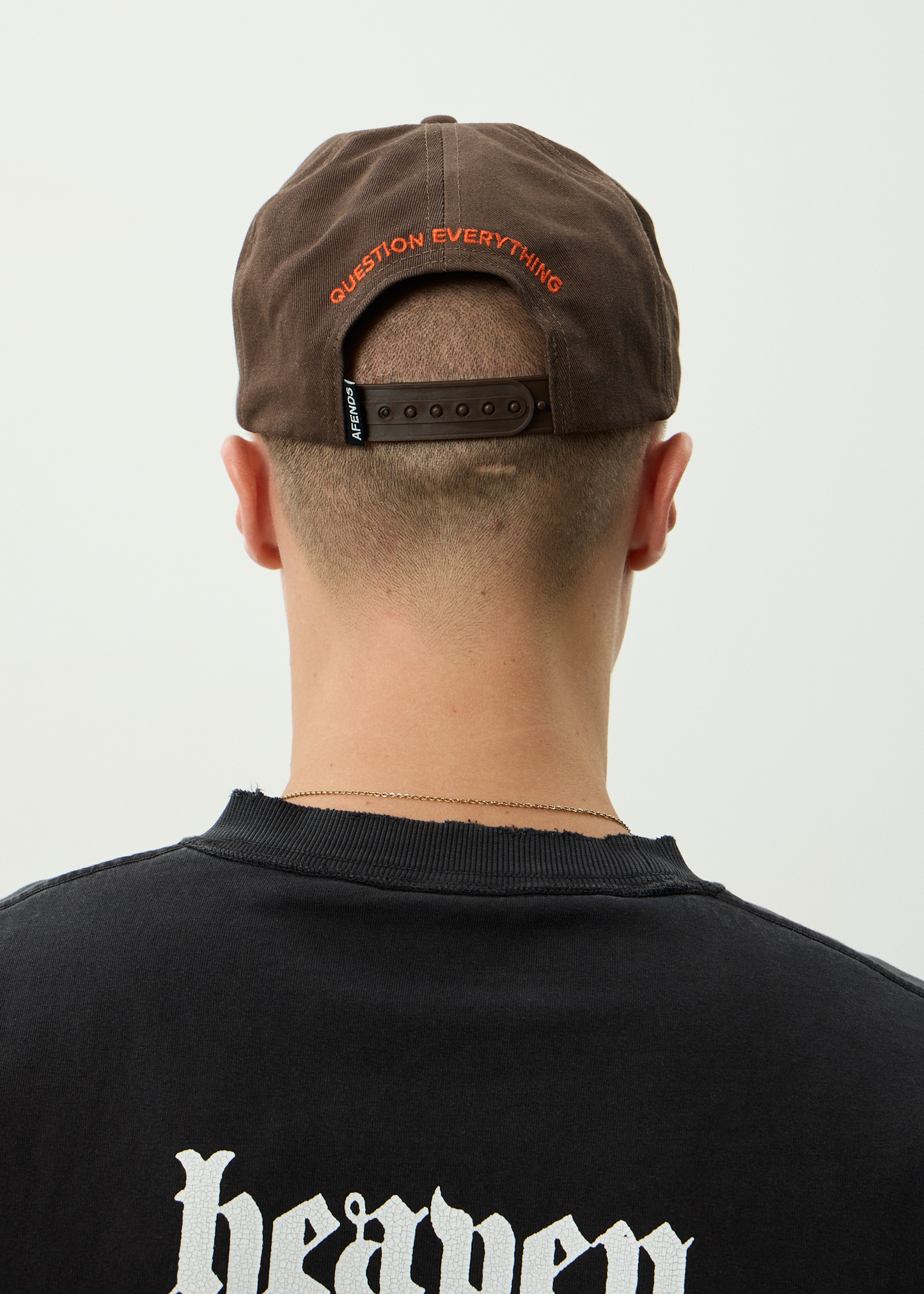 AFENDS Mens Rocked - Five Panel Cap - Coffee