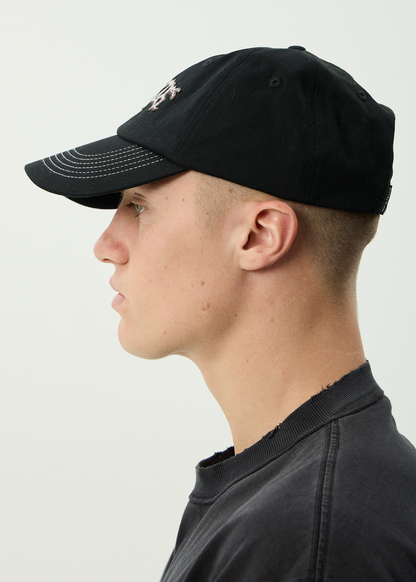 AFENDS Mens Kharma -  Six Panel Cap - Black