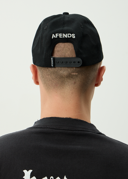 AFENDS Mens Kharma -  Six Panel Cap - Black