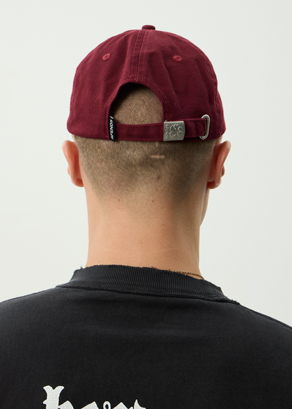 AFENDS Womens Wonders - Panelled Cap - Burgundy
