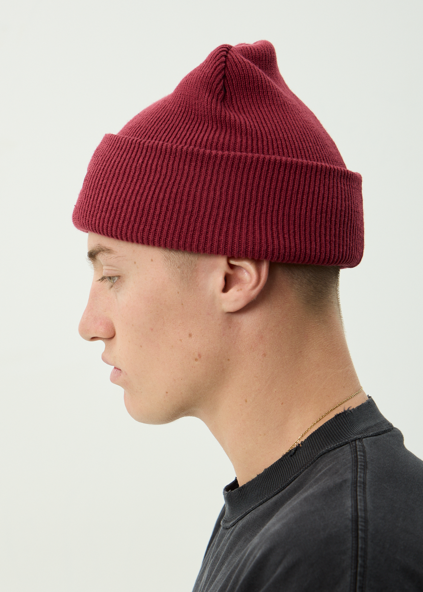AFENDS Mens Hometown - Beanie - Burgundy