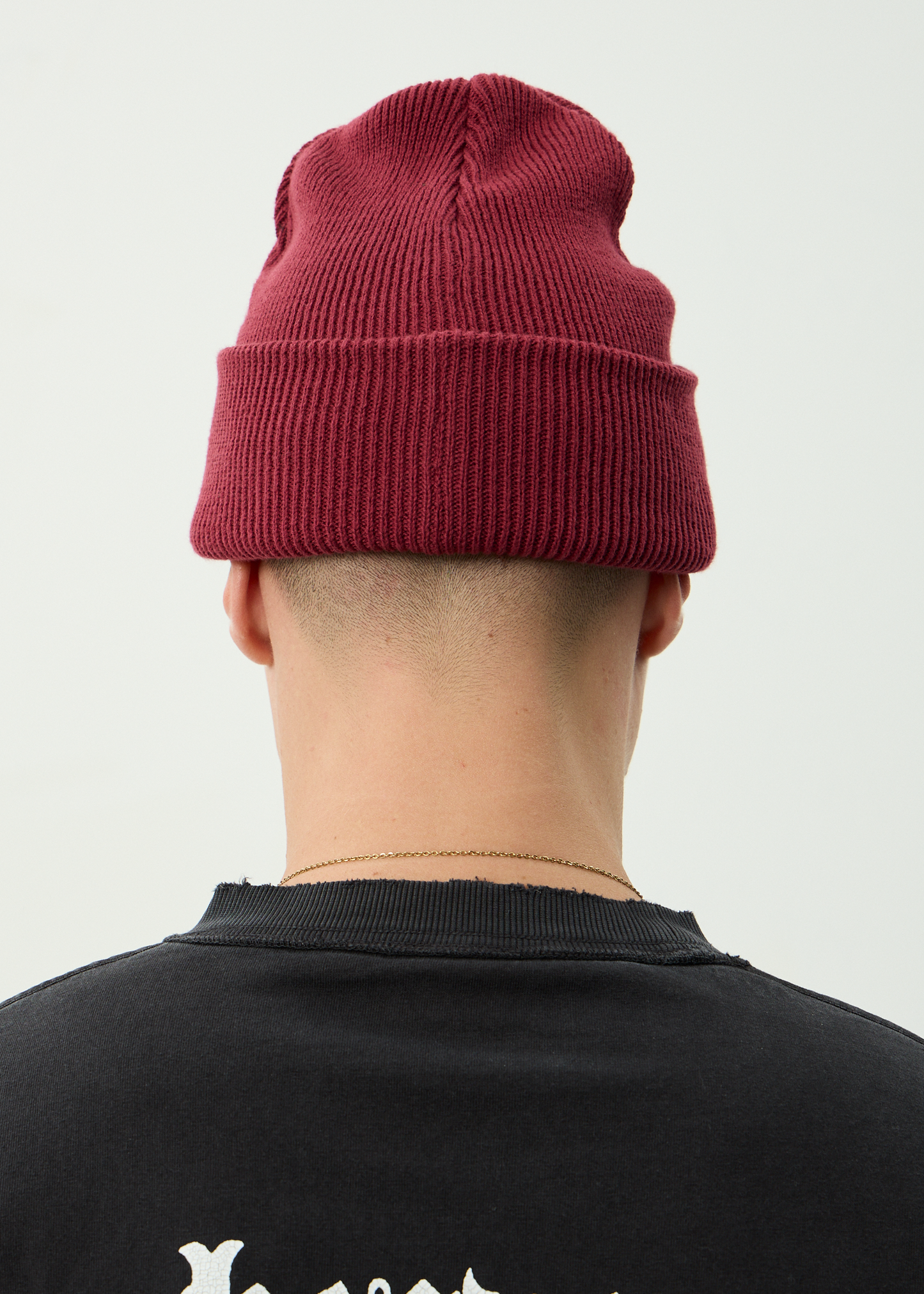 AFENDS Mens Hometown - Beanie - Burgundy