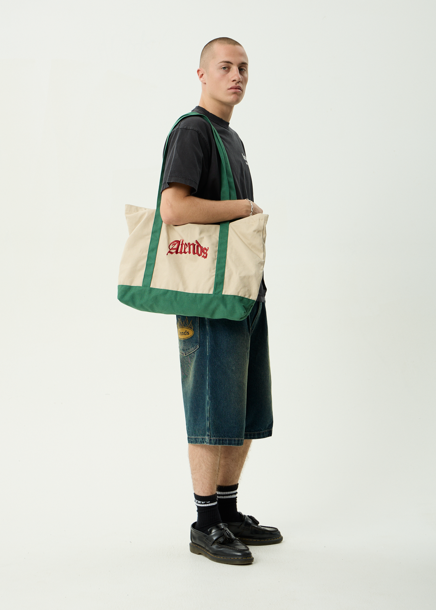 AFENDS Mens Hq - Tote Bag - Natural