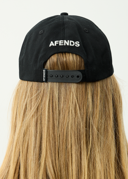 AFENDS Mens Kharma -  Six Panel Cap - Black