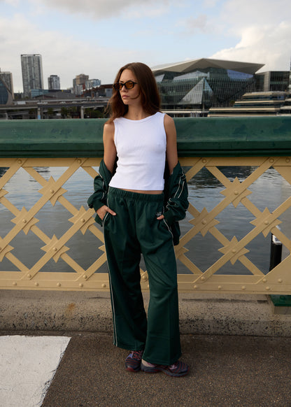 AFENDS Womens Avenue - Track Pant - Pine