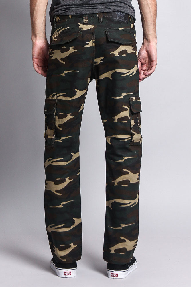 Men's Camo Cargo Slim Fit Pants