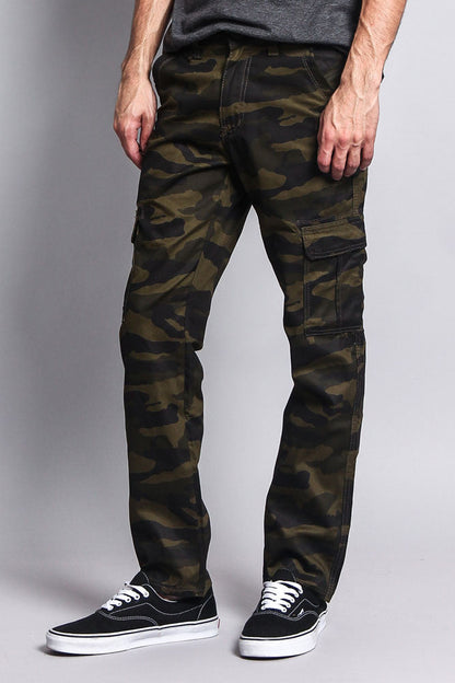 Men's Camo Cargo Slim Fit Pants