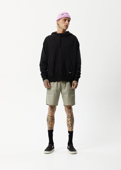 AFENDS Mens All Day - Relaxed Hoodie - Black