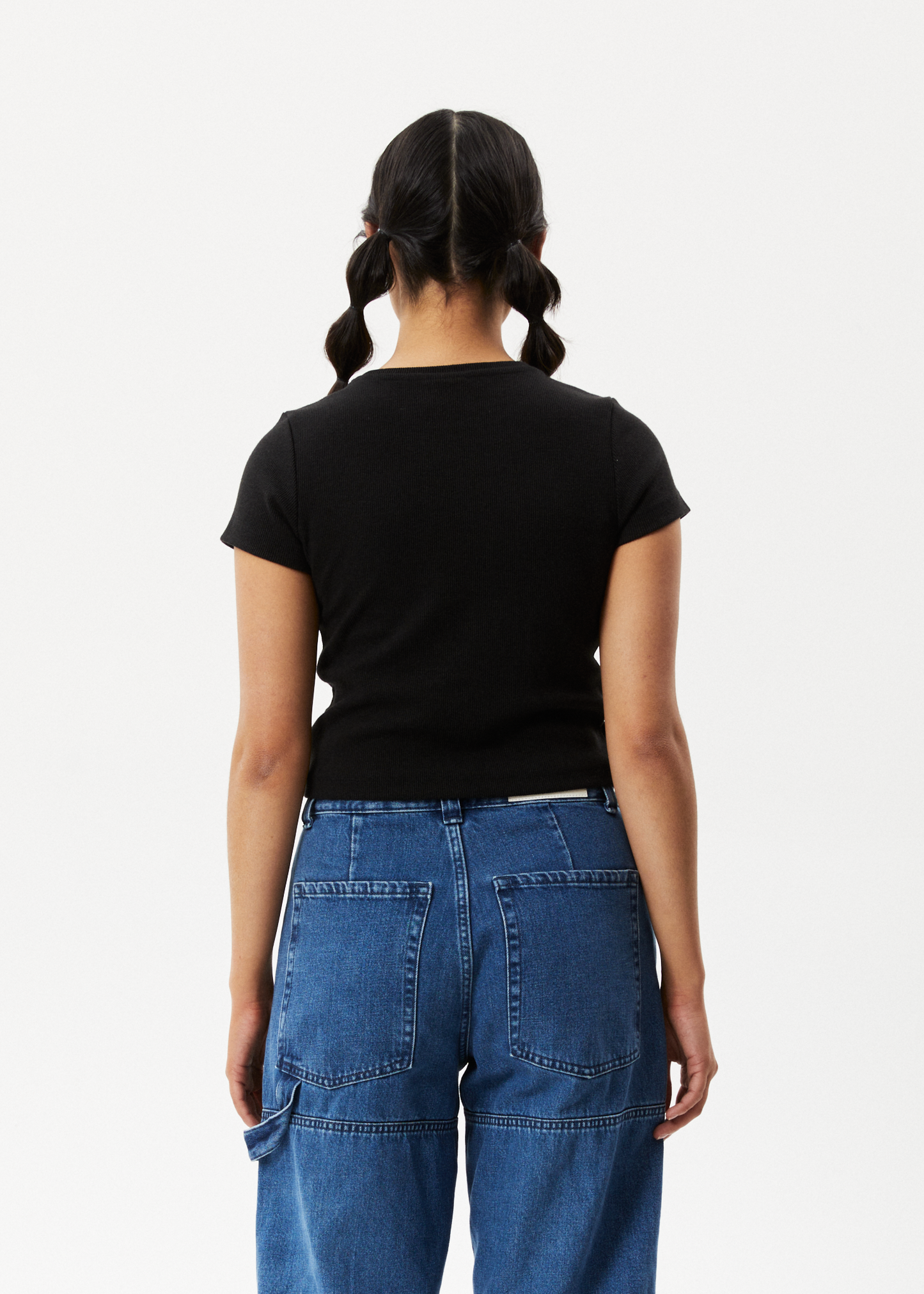 AFENDS Womens Faith - Rib Tee - Black
