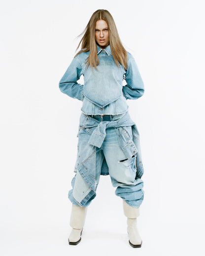BOLT OVERSIZED LS SHIRT SWEPT